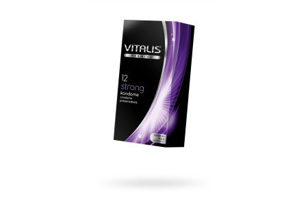 Презервативы Vitalis, premium, ультрапрочные, 18 см, 5,3 см, 12 шт.