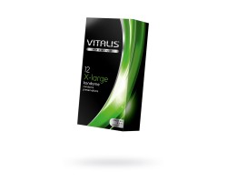 Презервативы Vitalis, premium, увеличенного размера, 19 см, 5,7 см, 12 шт.