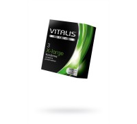 Презервативы Vitalis, premium, увеличенного размера, 19 см, 5,7 см, 3 шт.