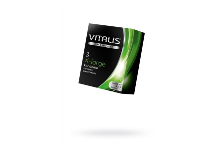 Презервативы Vitalis, premium, увеличенного размера, 19 см, 5,7 см, 3 шт.