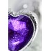 Анальная втулка Metal by TOYFA, металл, серебряная, с фиолетовым кристаллом, 8 см, Ø 3 см, 165 г - фото 8