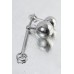 Стринги TOYFA Metal с двумя шарами, серебряные - фото 2