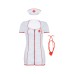 Костюм медсестры Candy Girl Angel (платье, стринги, головной убор, стетоскоп), белый, XL - фото 2