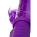 Вибратор Штучки-дрючки с клиторальным стимулятором, TPR, фиолетовый, 23 см - фото 1