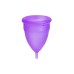 Гигиеническая менструальная чаша Eromantica, силикон, фиолетовая, S - фото 3