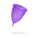 Менструальная чаша Штучки-Дрючки, силикон, фиолетовая, S - фото