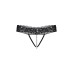 Стринги с ниткой из бусин SoftLine Collection, черный, S/M - фото 1