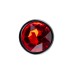 Анальная втулка Штучки-Дрючки, серебряная, с красным кристаллом, Ø 2,5 см, 46 г - фото 3