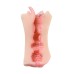 Мастурбатор реалистичный TOYFA Juicy Pussy Fruity Tongue, рот и вагина, TPE, телесный,19 см - фото 7