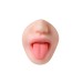 Мастурбатор реалистичный TOYFA Juicy Pussy Fruity Tongue, рот и вагина, TPE, телесный,19 см - фото 4