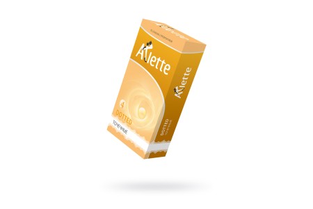 Презервативы Arlette, dotted, латекс, точечные, 18,5 см, 5,4 см, 12 шт.