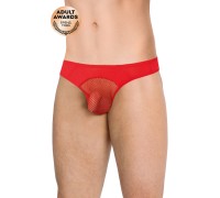 Трусы мужские со вставками из сетки SoftLine Collection, красный, M/L