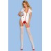 Костюм медсестры Candy Girl Leann (топ, стринги, чулки), бело-красный, OS - фото 11