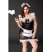 Костюм горничной Candy Girl Fanny (платье, ободок, чокер, фартук,метелка) черно-белый, 2XL - фото 2