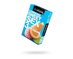 Презервативы Domino, sweet sex, латекс, мороженое, 18 см, 5,2 см, 3 шт.