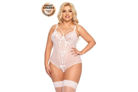 Боди SoftLine Collection Amanda, белый, XL