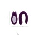 Многофункциональный стимулятор для пар Satisfyer Partner Double Joy, силикон, фиолетовый, 18 см. - фото 20