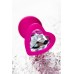 Анальная втулка ToDo by Toyfa Diamond Heart, силикон, розовая, 7 см, Ø 2 см, 18 г - фото 9