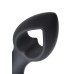 Анальная вибровтулка-расширитель POPO Pleasure by TOYFA Cordis S, силикон, черная, 10 см, Ø 4 см - фото 3