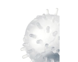 Нереалистичный мастурбатор Штучки-Дрючки, TPE, ABS-пластик, прозрачный, 7 см