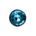 Анальная втулка Штучки-дрючки, металл, серебряная, с голубым кристаллом, 7 см, Ø 2,8 см, 50 г - фото 3