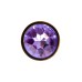 Анальная втулка Штучки-Дрючки, металл, золотая, с фиолетовым кристаллом, 7 см, Ø 2,8 см, 50 г - фото 4