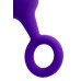 Анальная втулка Штучки-дрючки, водонепроницаемая, силикон, фиолетовая, 11,5 см, Ø 3,3 см - фото 5