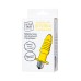 Анальная вибровтулка Штучки-дрючки, влагостойкая, силикон, желтая, 11 см - фото 3