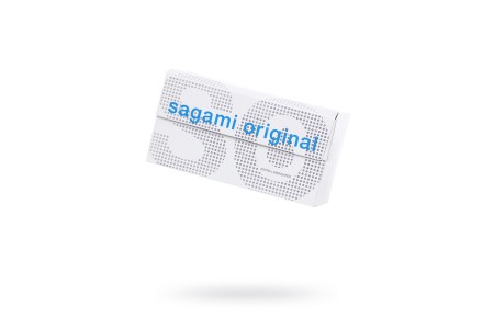 Презервативы Sagami, original 0.02, extra lub, полиуретан, 19 см, 12 шт.