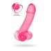 Реалистичный фаллоимитатор A-Toys by TOYFA Fush, TPE, розовый, 18 см - фото