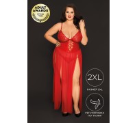 Комбинация и стринги Candy Girl Tabitha, красные, 2XL