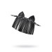 Маска Штучки-дрючки «Кошка с бахромой», кожа, черная - фото