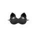 Маска Штучки-дрючки «Кошка» закрытая, кожа, черная - фото 1