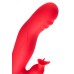 Вибратор JOS Redli с двигающейся головкой, силикон, красный, 21 см - фото 4