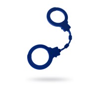 Наручники Штучки-дрючки, силикон, синие, 33 см