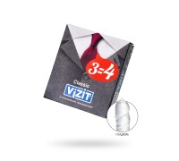 Презервативы Vizit, классические, латекс, 18 см, 5,2 см, 3 шт.