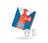 Презервативы Vizit, увеличенного размера, латекс, 18,5 см, 5,2 см, 3 шт.