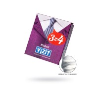 Презервативы Vizit, ребристые, латекс, 18 см, 5,2 см, 3 шт.