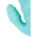 Рельефный вибратор с клиторальной стимуляцией Flovetta Flax, силикон, голубой, 17,5 см - фото 4
