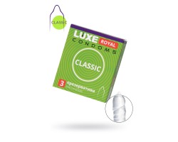 Презервативы Luxe, royal, classic, 18 см, 5,2 см, 3 шт.