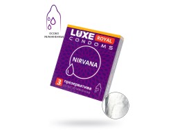 Презервативы Luxe, royal, nirvana, 18 см, 5,2 см, 3 шт.