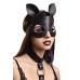 Маска Pecado BDSM, с ушками кошки, натуральная кожа, черный - фото 4