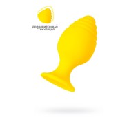 Анальная втулка ToDo by Toyfa Riffle, силикон, желтый, 6 см