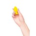 Анальная втулка ToDo by Toyfa Riffle, силикон, желтый, 6 см - фото 4