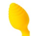 Анальная втулка ToDo by Toyfa Riffle, силикон, желтый, 6 см - фото 8