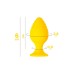 Анальная втулка ToDo by Toyfa Riffle, силикон, желтый, 6 см - фото 7