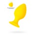 Анальная втулка ToDo by Toyfa Riffle, силикон, желтый, 7,5 см - фото