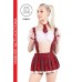 Нижняя часть костюма «Американская школьница», Pecado BDSM, юбка, бело-красный, 44-46 - фото 1