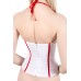 Верхняя часть костюма «Медсестра», Pecado BDSM, корсет, головной убор, бело-красный, 40 - фото 4