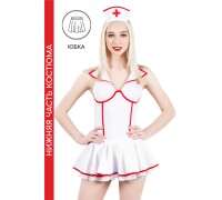 Нижняя часть костюма «Медсестра», Pecado BDSM, юбка,бело-красный, 44-46